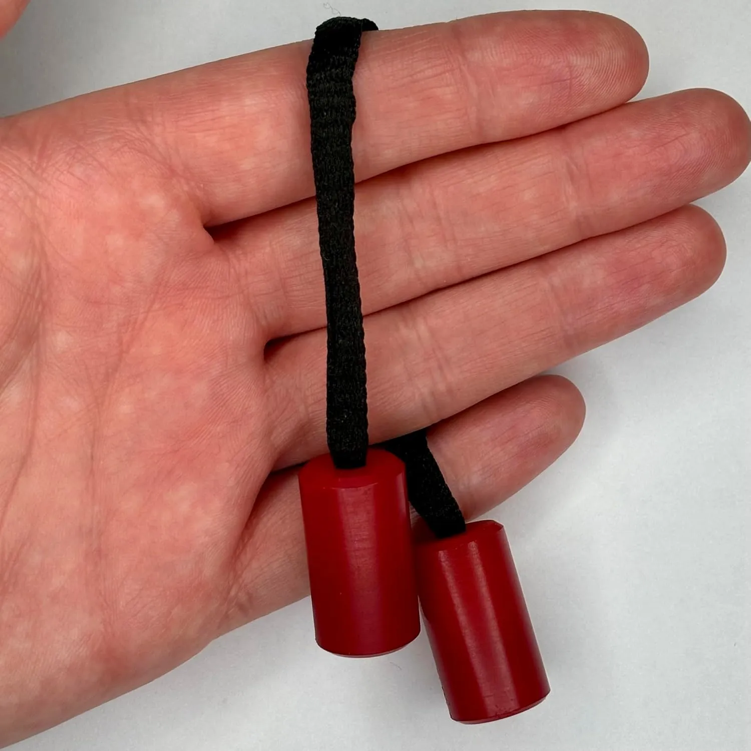 Generic Thumbchucks Fidget Toy - Nylon Material - Begleri Variant (Red)