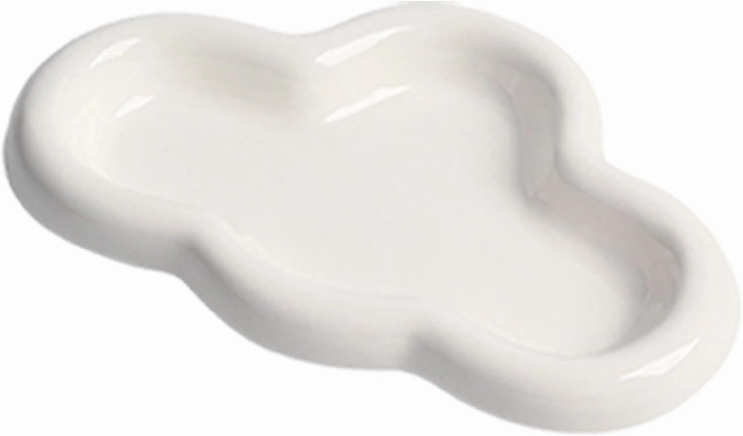 Gerrit Jewelry Tray Trinket Dish Ceramics Jewelry Plate for Women Decorative Jewelry Organizer for rings bracelets Watch Keys, White