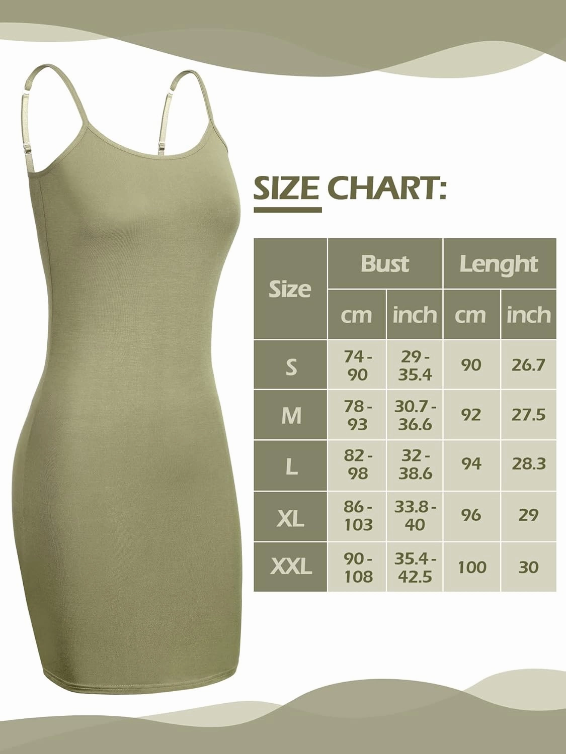 Geyoga 8 Pcs Full Slip for Women Under Dress Mini Adjustable Spaghetti Strap Cami Shapewear Undergarment