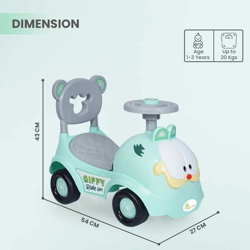 Giffy Ride On Car (Green) | R For Rabbit