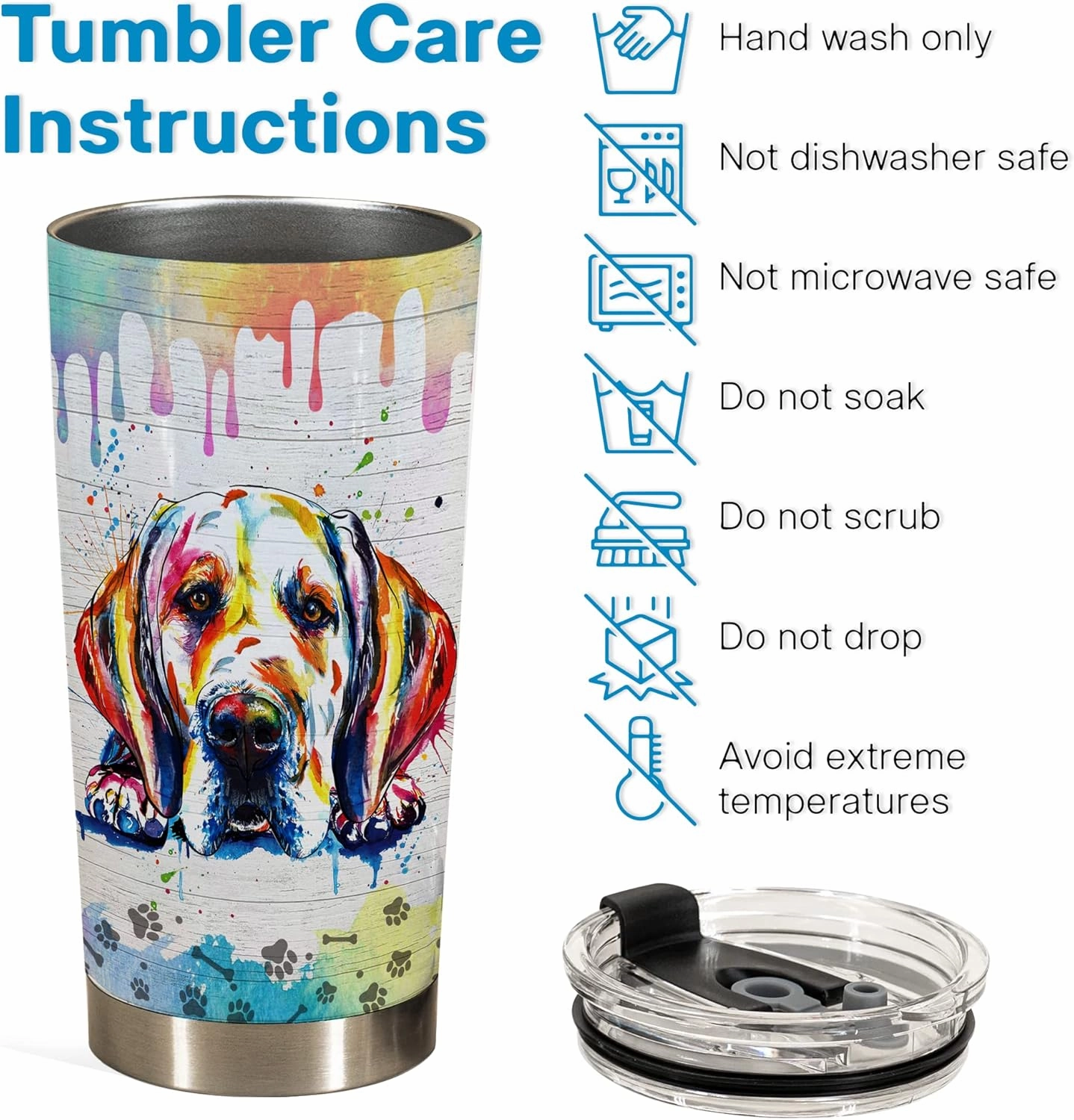 Gift for Great Dane Lovers – Stainless Steel Tumbler Cup Mug, Funny and Unique Gift for Great Dane Dog Owners, Perfect for Mothers Day, Fathers Day, Birthday, and Anniversary Celebrations