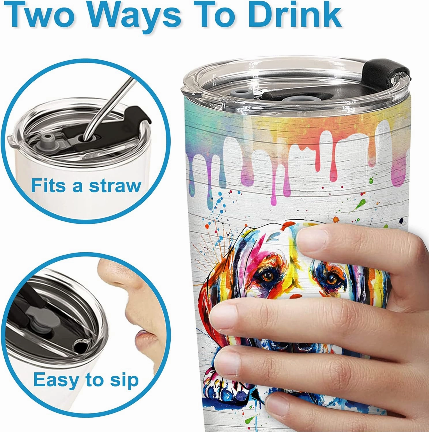 Gift for Great Dane Lovers – Stainless Steel Tumbler Cup Mug, Funny and Unique Gift for Great Dane Dog Owners, Perfect for Mothers Day, Fathers Day, Birthday, and Anniversary Celebrations