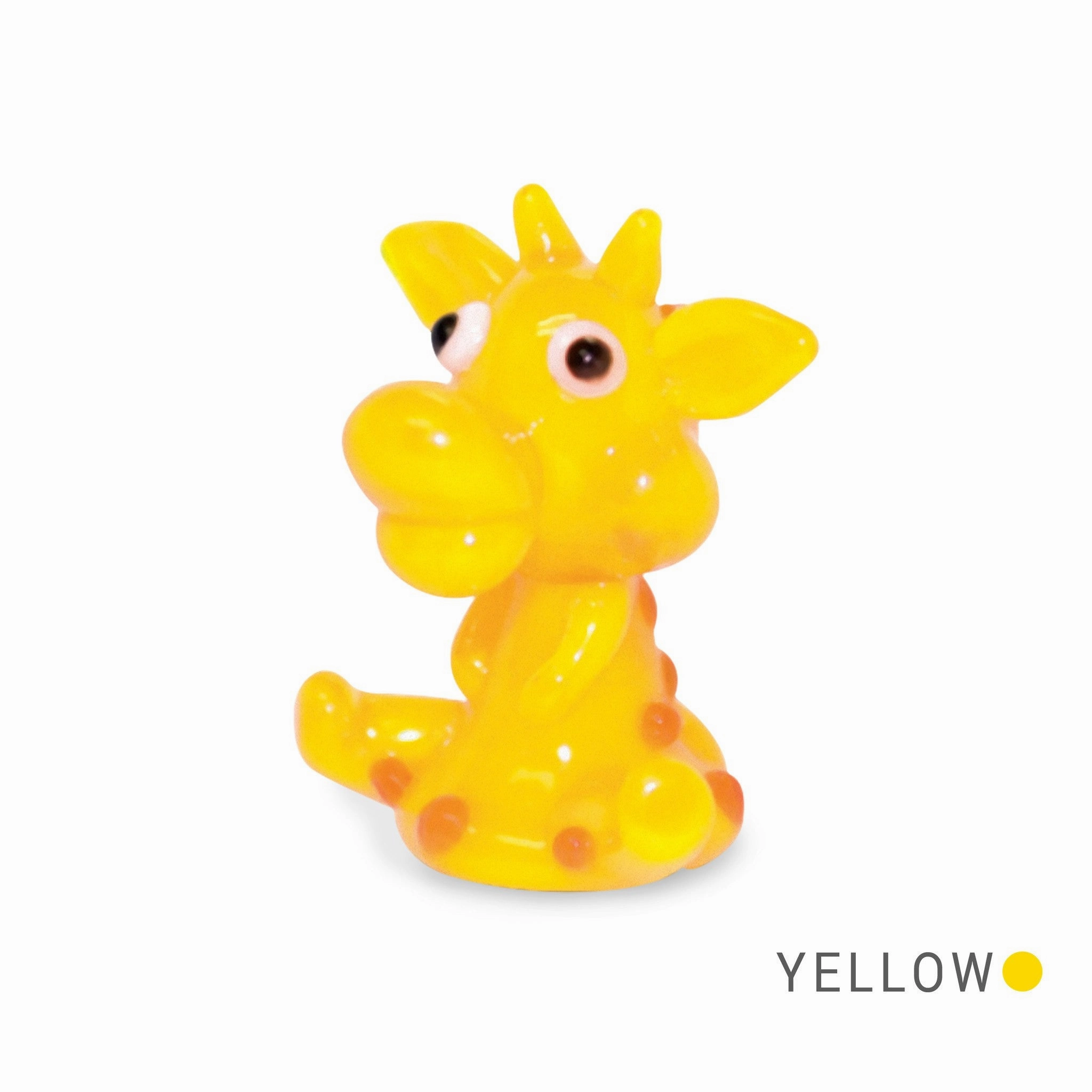 Gigi the Giraffe Collectible Miniature Glass Figurine in Tynies Collector's Frame