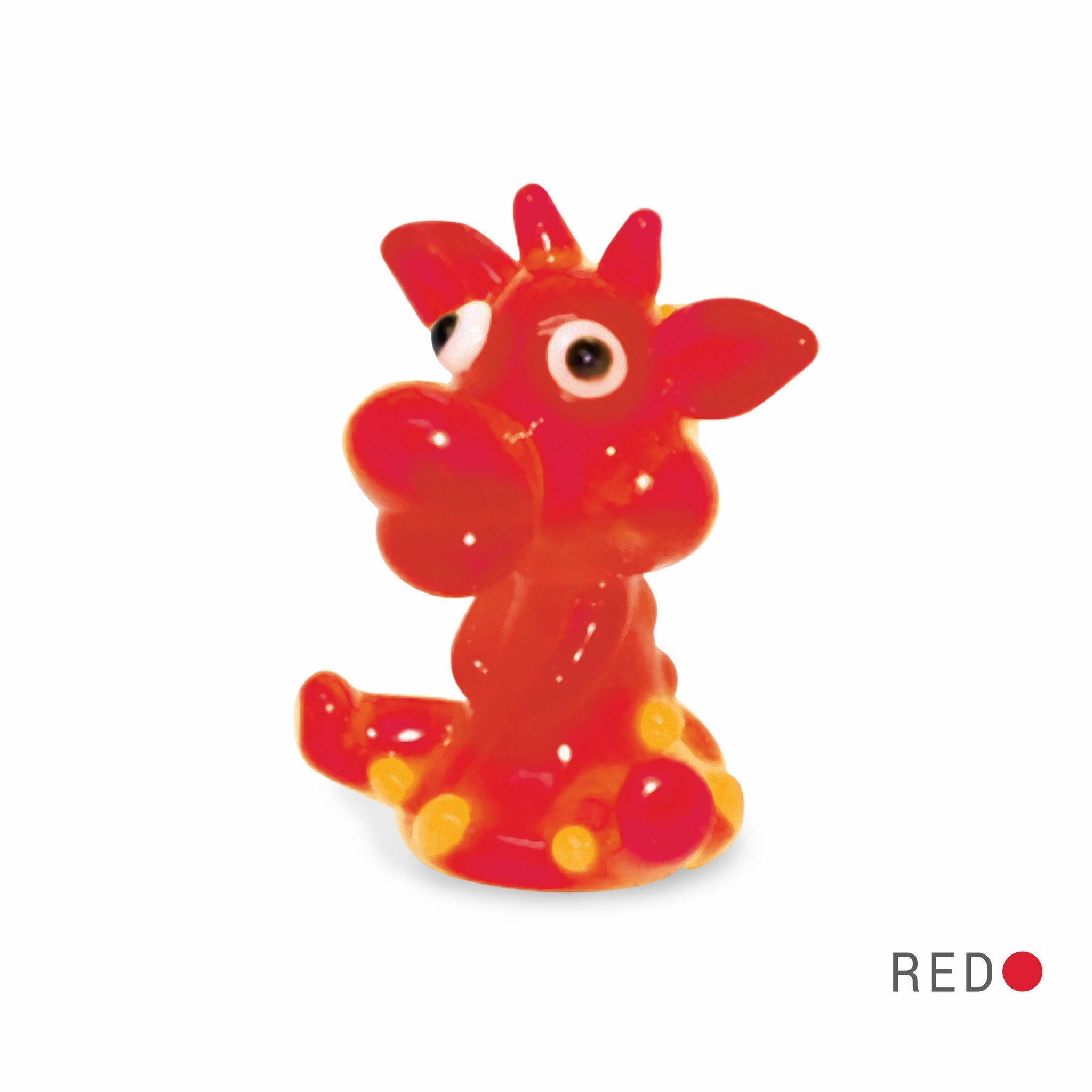 Gigi the Giraffe Collectible Miniature Glass Figurine in Tynies Collector's Frame