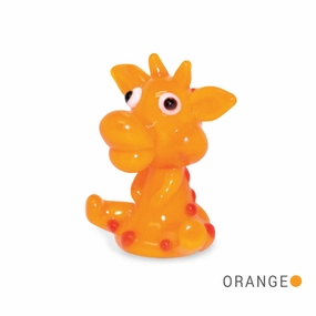 Gigi the Giraffe Collectible Miniature Glass Figurine in Tynies Collector's Frame