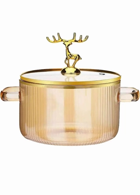 Glass Pot -1.6L Glass Cooking Pot
