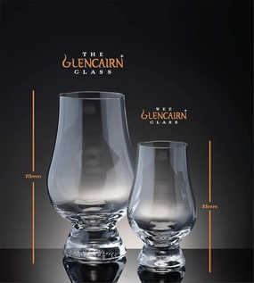 GLENCAIRN Wee Whisky Glass Set of 4 – Small, 70ml Mini Version of The Official Tasting Glass – Gift Boxed – Perfect for Scotch, Bourbon & Collectors