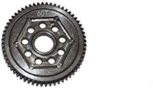 GPM for Losi 1/18 Mini-T 2.0 2WD Stadium Truck Upgrade Parts Harden Steel #45 Spur Gear 60T - 1Pc Set Black