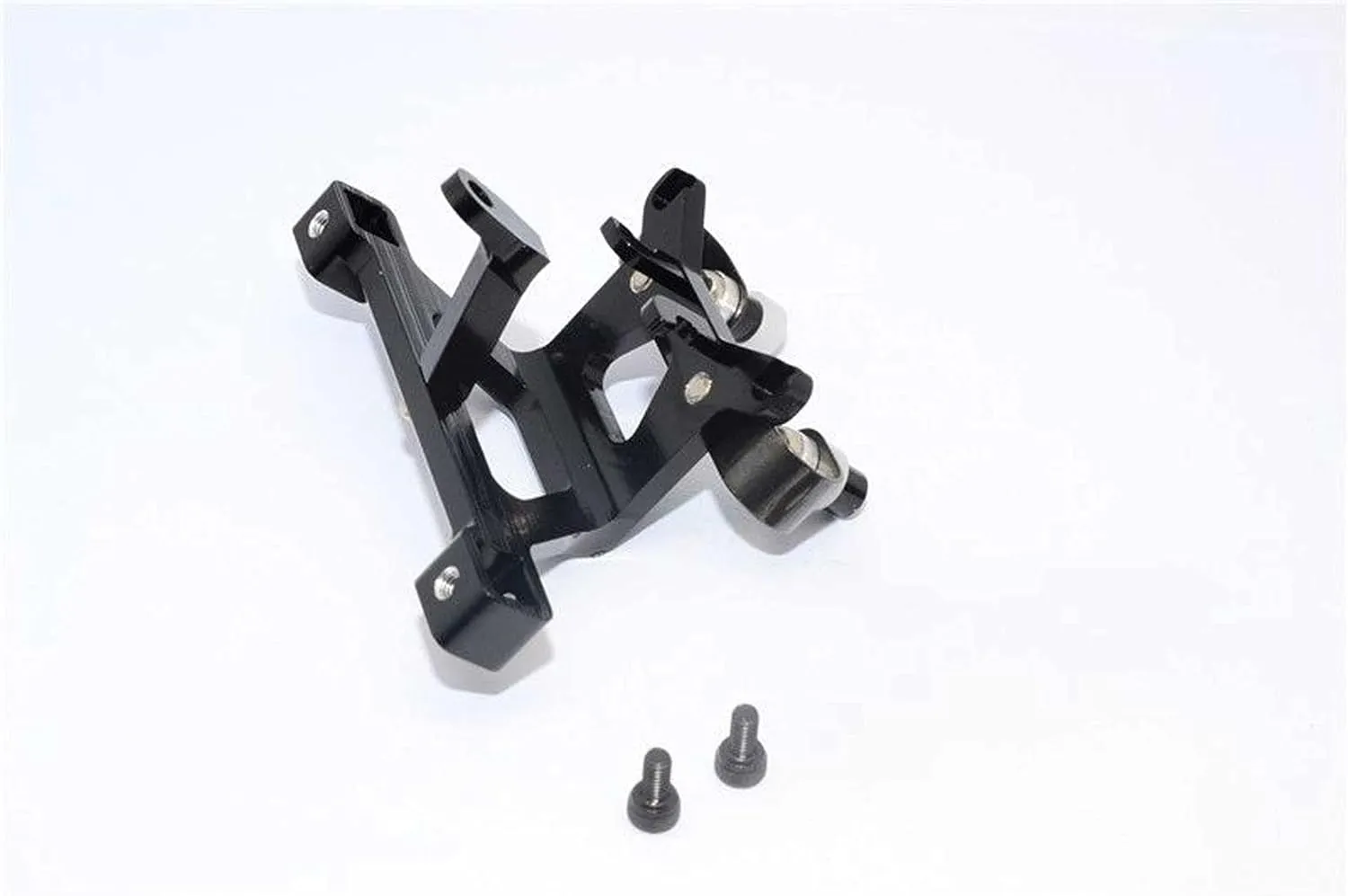 GPM for Traxxas 1/16 Mini E-Revo, Mini Slash Upgrade Parts Aluminum Front Body Post Mount with Screw - 1Pc Set Black