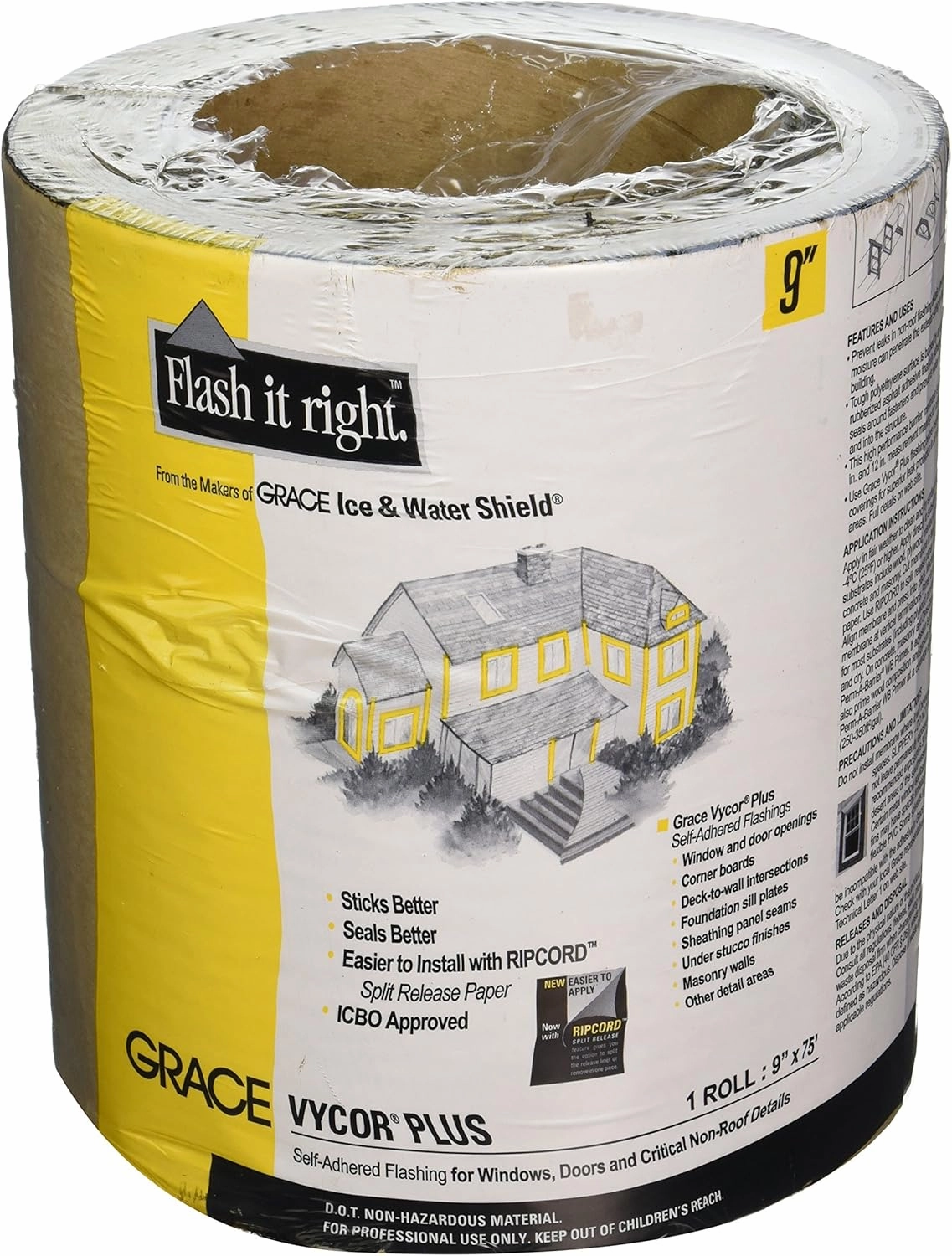 GRACE TV718294 9" x75' Vycor Flashing
