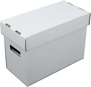 GRAND ORANGE 5 Pack Comic Book Storage - Holds 150-175 Comics, Moistureproof, Collapsible and Stackable Short Box