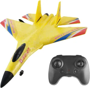Gravity Glider, Gravity Glider Plane, Gravityglider-Gravity Glider,Trick 4 Rotor Rc Glider Aircraft Drone Led 2.4g Gravity, Wonstorex Rc Plane (Yellow)