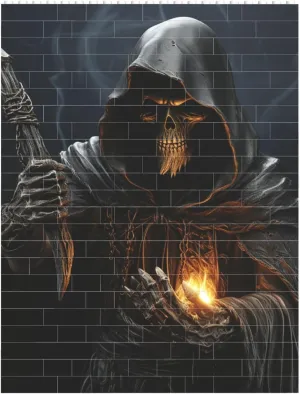 Grim Reaper Building Block Puzzle Personalized Building Bricks for Adults Square Shaped Block Puzzle Building Brick Block Puzzles Valentine's Day Gifts for Home Decor Brick Puzzle