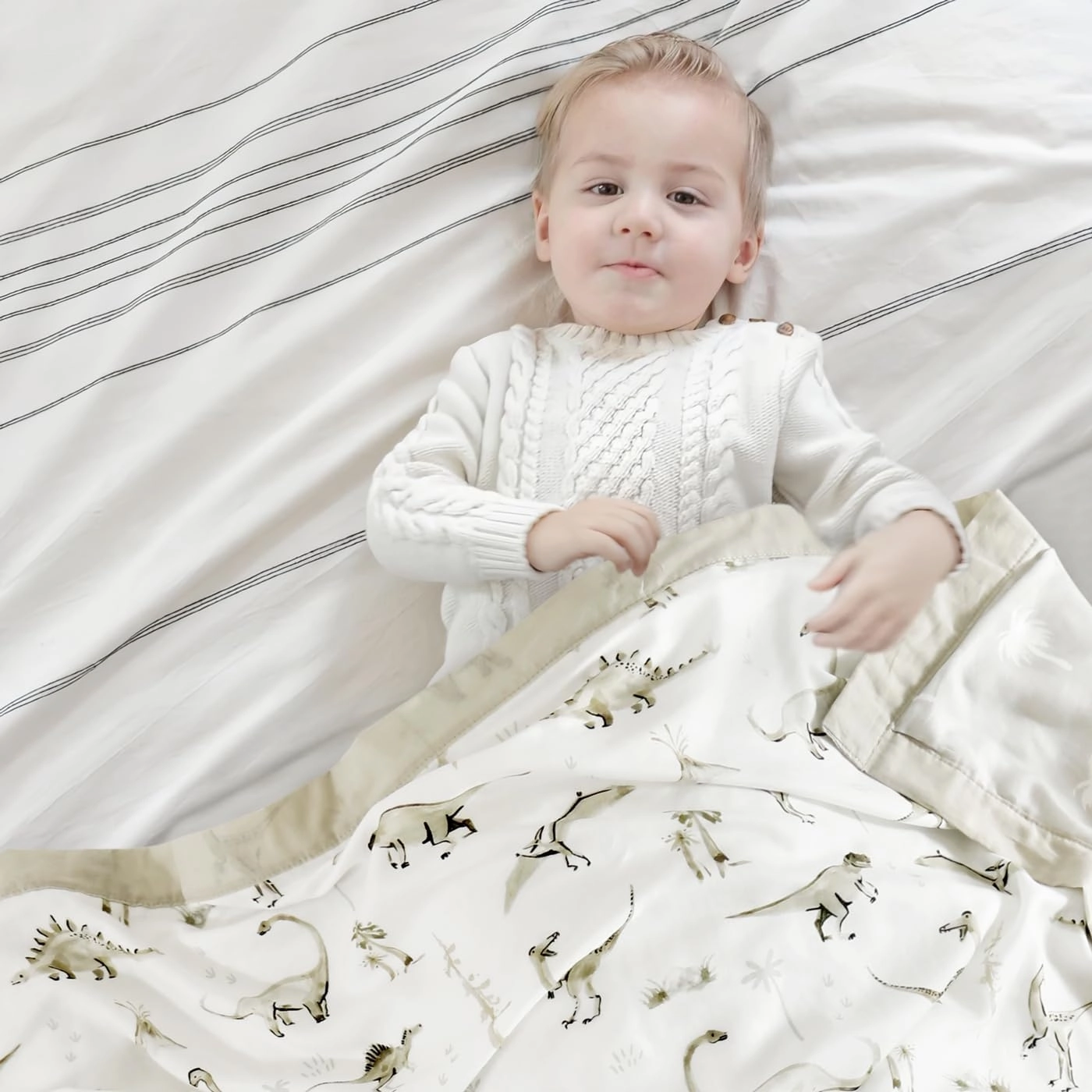 GRSSDER Cotton Muslin Quilt Blanket - Silky Soft and Breathable Baby Blanket Quilt, Oversized Muslin Blankets for Newborns, Toddlers & Kids, 6 Layers Reversible Design for All Seasons, 47" x 47"