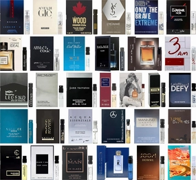 High End Random Selection Designer Fragrance Cologne Sampler Set for Men - (Pack of 8 Sample Vials)