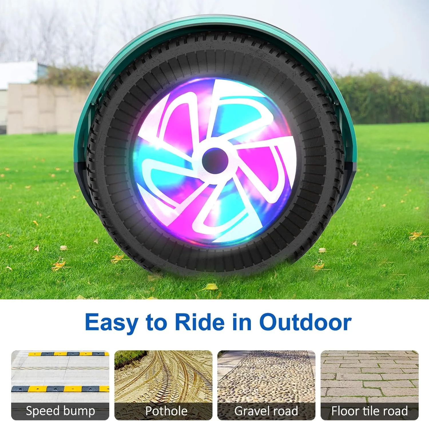Hoverboard, 6.5 Inch Self Balancing Hoverboards with Bluetooth and Flashing LED Lights, Hover Board for Kids Teenagers