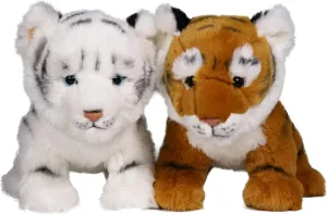 Ice King Bear Baby Tiger Stuffed Animal 10 Inches Cute Plush Toy (Pair)