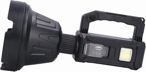 ICRPSTU Rechargeable Spotlight Waterproof LED Handheld Flashlight with 6 Lighting Modes for Adventure Travel Hiking Camping
