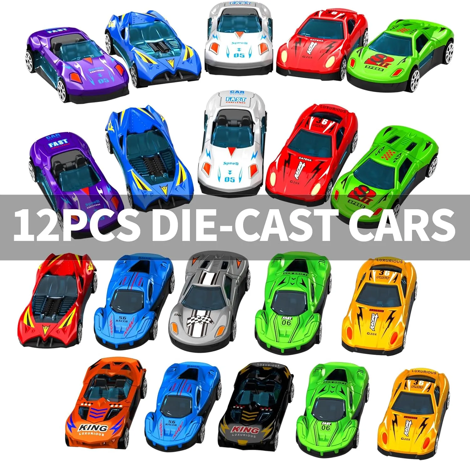 IHAHA 78 inches Transport Truck with 12pcs Die-Cast Cars Toys, Cars Toddler Toys Gifts for 3 4 5 6 7 Years Old Boys Girls Kids, Boys Toys Age 3-5 4-7