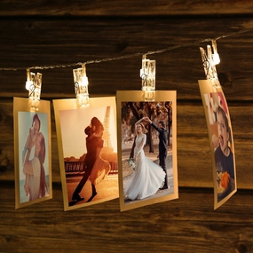 IMAGE 7ft 20 Photo Clips LED String Lights