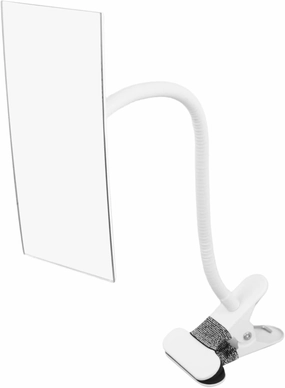 IMIKEYA Clip-on Desk Mirror Anti-Peeping Makeup Mirror Wall Mountable for Office Cubicle Dressing Room Computer Desk Rear View
