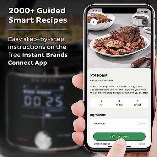 Instant Pot Pro Plus Wi-Fi Smart 10-in-1, Pressure Cooker, Slow Cooker, Rice Cooker, Steamer, Sauté Pan, Yogurt Maker, Warmer, Canning Pot, Sous Vide, Includes App with Over 800 Recipes, 6 Quart