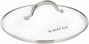 Instant Pot Tempered Glass Lid, 10.2-In, 8-Qt, Cooking Pot Lid, Stainless Steel Handle and Rim, Clear