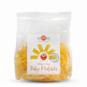 isiBisi Gluten Free Mafalda Pasta - Mini Lasagna Noodles Made With Corn Flour and Rice Flour - Authentic, Healthy Italian Pasta - Vegan, Non-GMO, Organic Artisanal Pasta, Made in Italy (8 oz.)