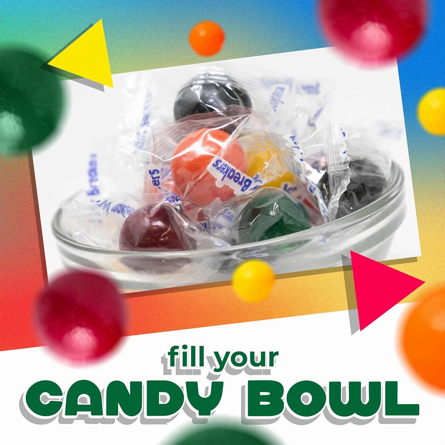 Jawbreakers Hard Candy | 2 Pound Bag - Approx. 150 Count | Fruit Flavored Assortment