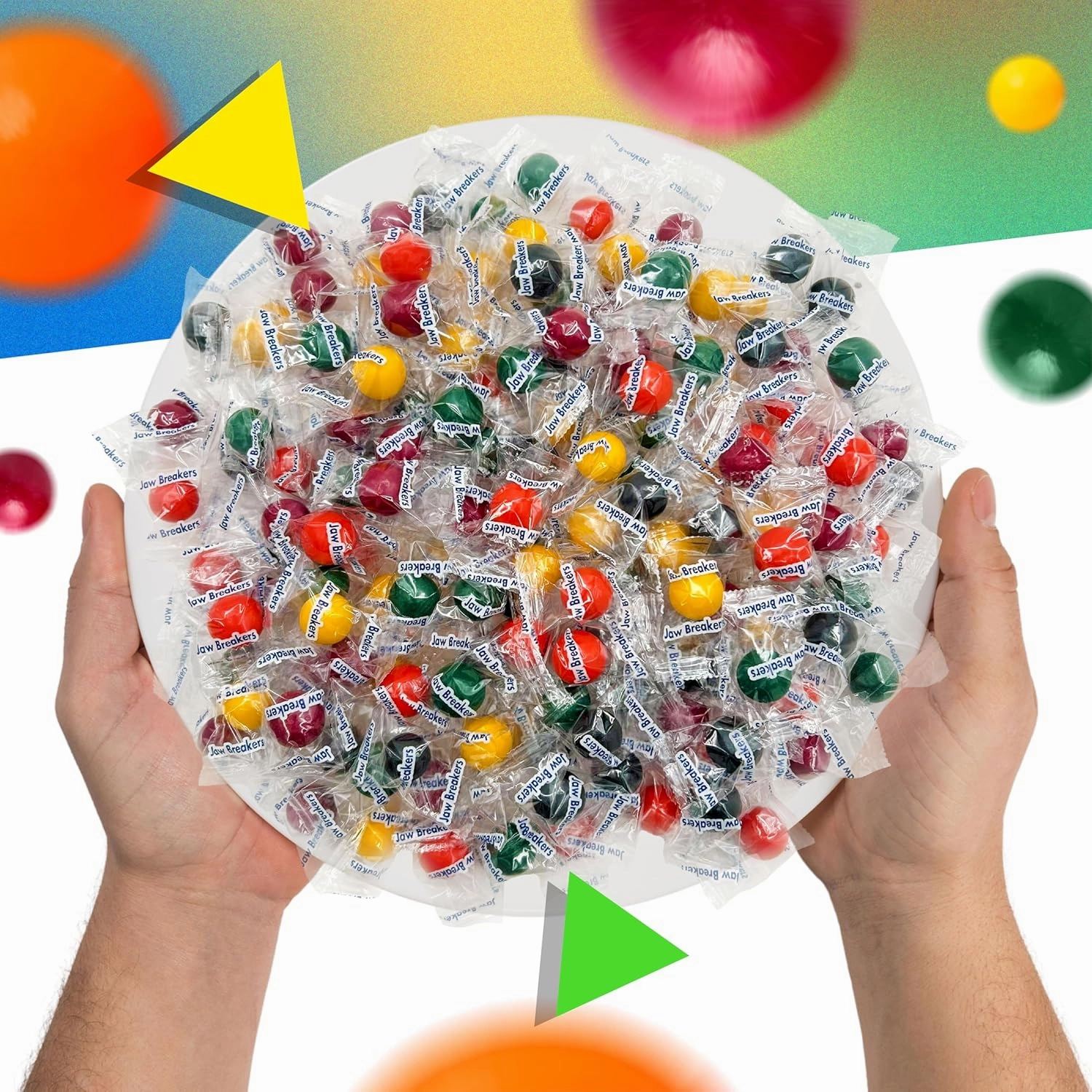 Jawbreakers Hard Candy | 2 Pound Bag - Approx. 150 Count | Fruit Flavored Assortment