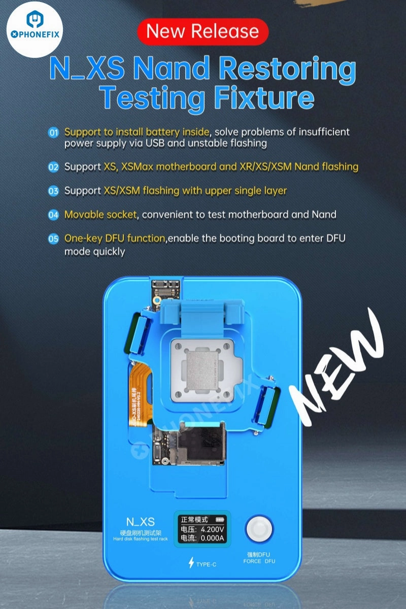 JCID N-XS Nand Restoring Test Fixture for iPhone XR-XS Max