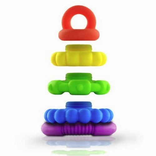 Jellystone - Rainbow Stacker Teether & Toy - Brights