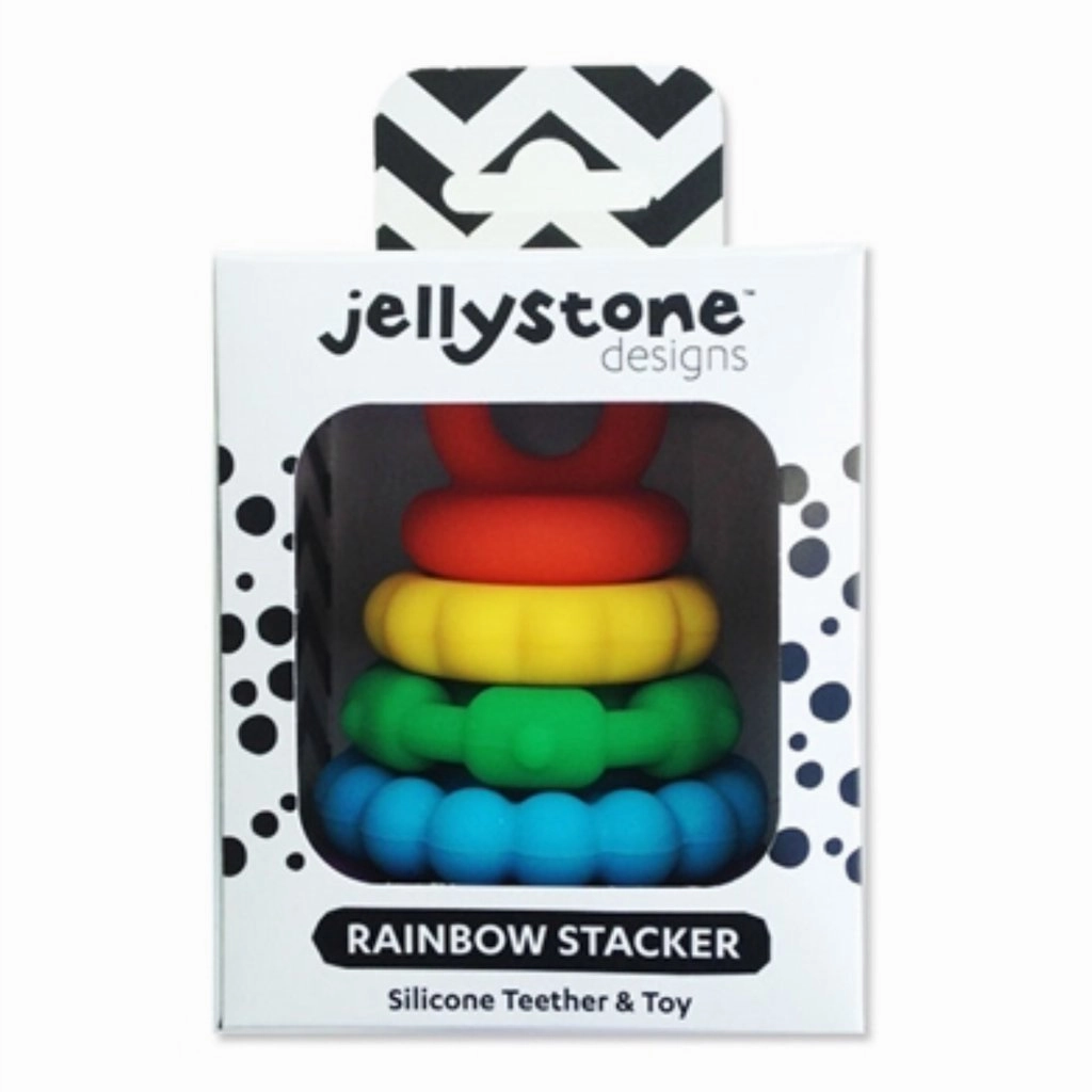 Jellystone - Rainbow Stacker Teether & Toy - Brights