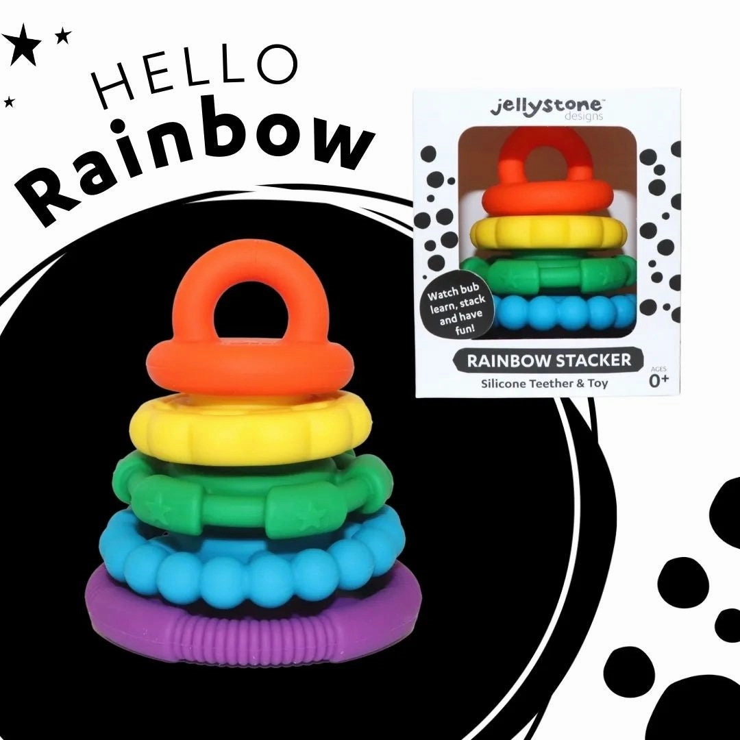 Jellystone Rainbow Stacker and Teether Toy