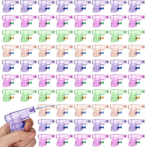 Jerify 60 Pieces Mini Water Guns Bulk Colorful Squirt Plastic Mini Water Guns Shooter Fight Toys Beach Swimming Games Prop for Kids Summer Swimming Pool Beach Park Game Party(Mixed Colors)