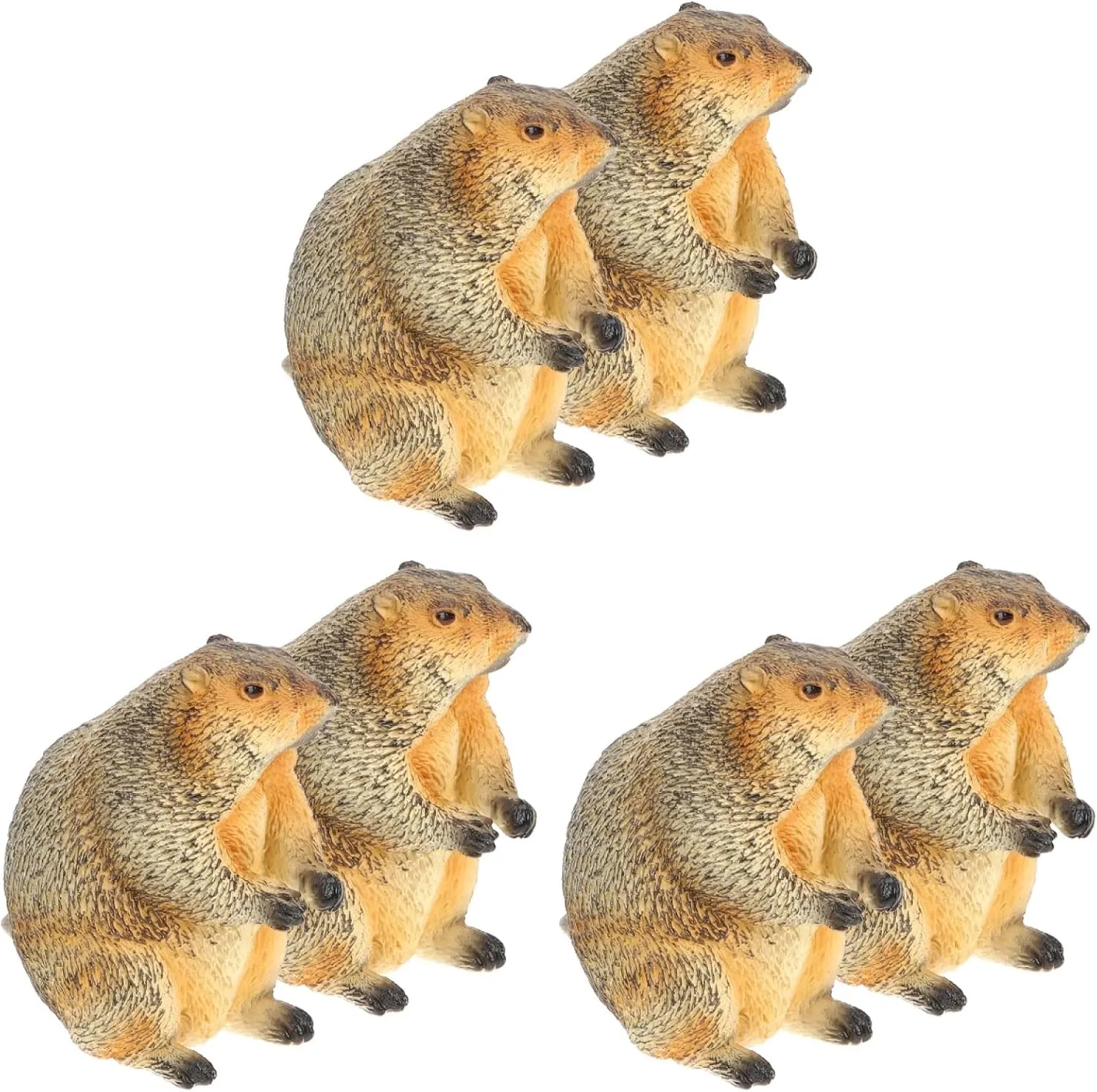 jojofuny 6 pcs Home Small Party Figurine Animal Landscape Decors Favors Easter Statue Cuake Kids Sculpture for Cute Ornament Desser Toy Topper Cake Miniature Desk Micro