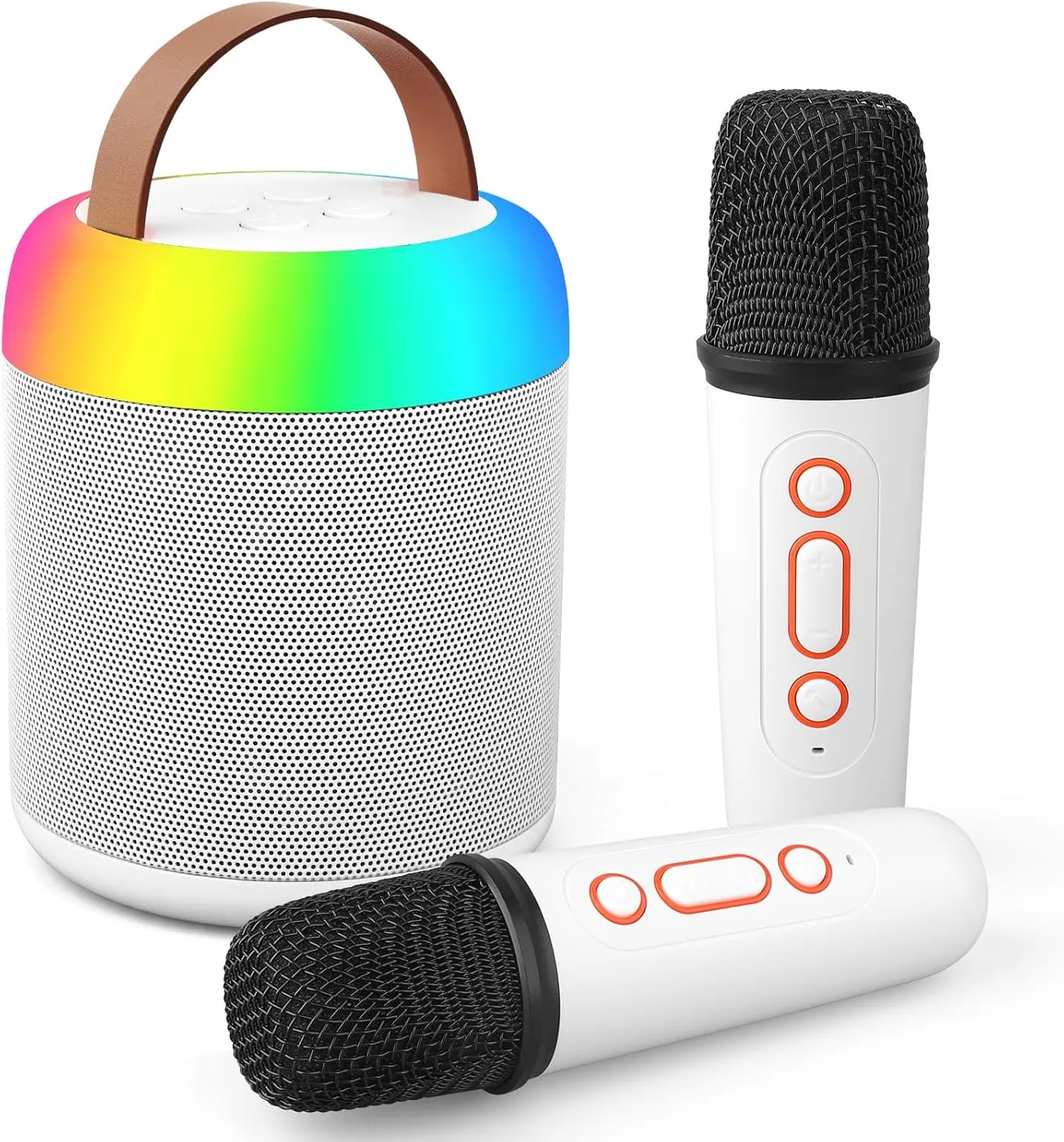 Karaoke Microphone Machine with 2 Drivers for Kids Adults, Toy for Girls Boys Ages 3, 4, 5, 6, 7, 8, 9, 10, 11, 12  Years Old, Portable Bluetooth Speaker Christmas Birthday Gift Stocking Stuffer