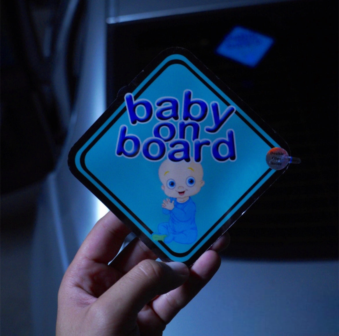 Karglow BABY ON BOARD electric sticker