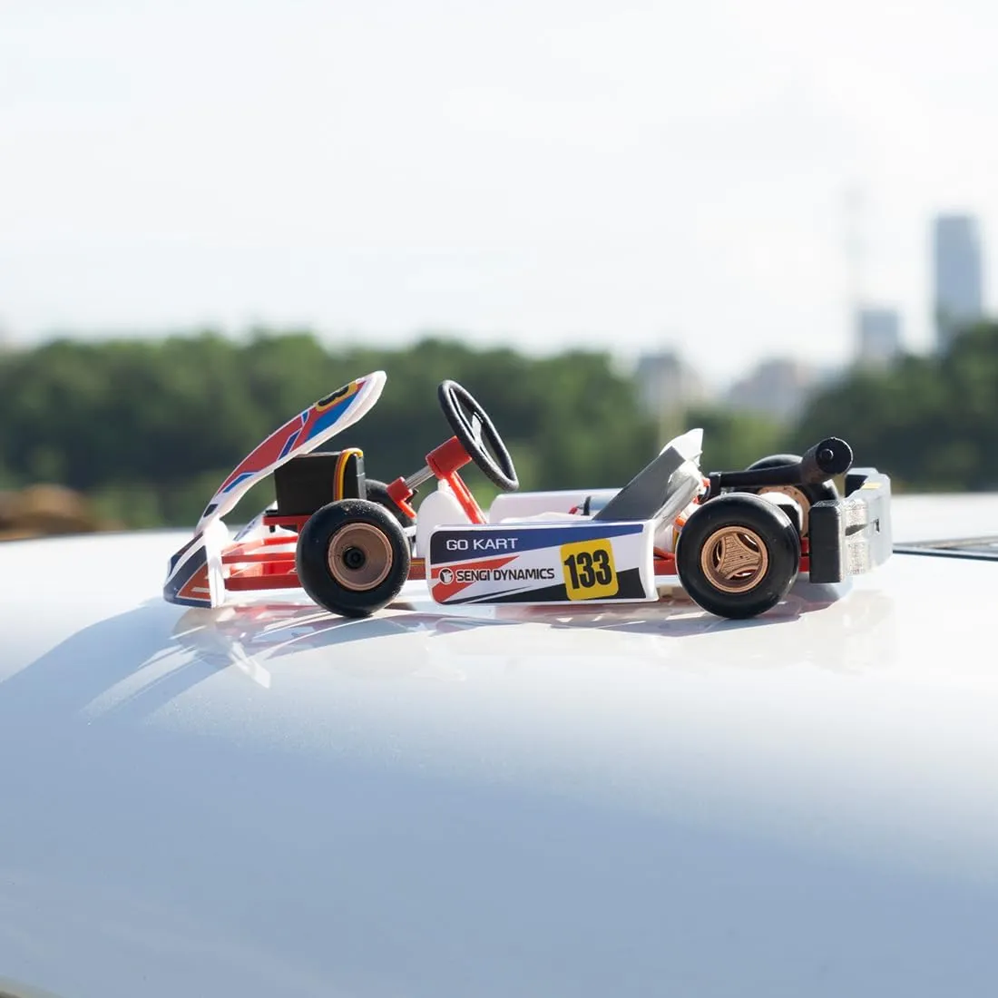Kart-80 1/32 RC Drift Car for Adults, 2.4G Mini RC Kart Assembly Model Kit, Remote Control Karting Drift Remote Control Car 3D Puzzle Kit, RC Racing Car RC Vehicle Toy Gift