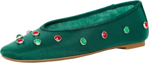 Katy Perry Women's The Evie High Rise Crystal Ballet Flat