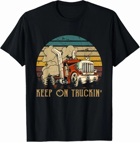 Keep On Trucking Cute Rock Music 70s Throwback Vintage Style T-Shirt