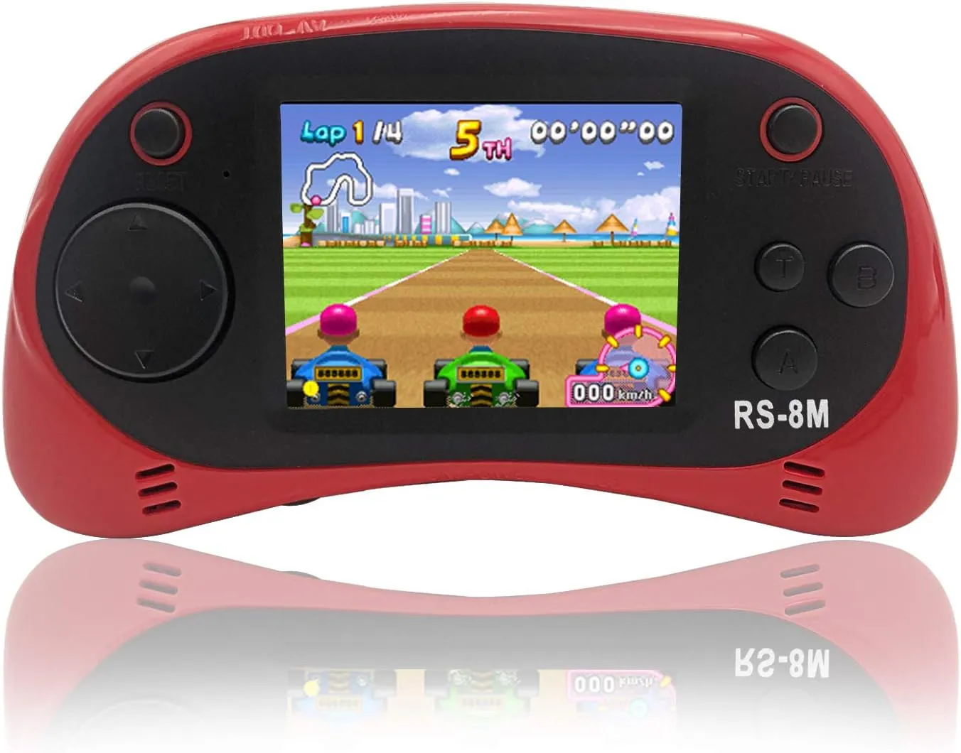 Kids Handheld Game Portable Video Game Player with 200 Games 16 Bit 2.5 Inch Screen Mini Retro Electronic Game Machine for Boys Girls (Red)