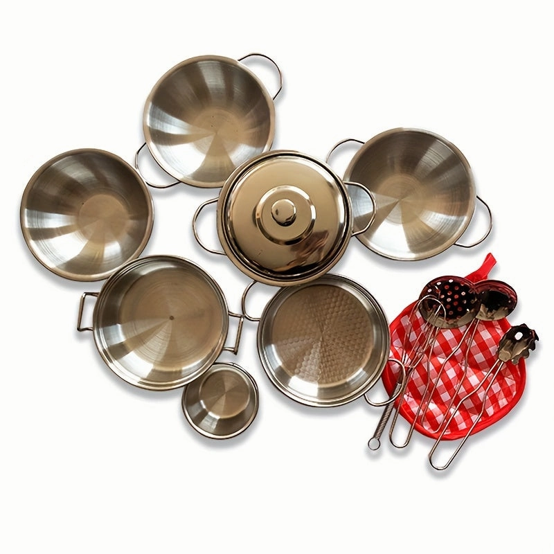 Kids Mini Stainless Steel Kitchen Set