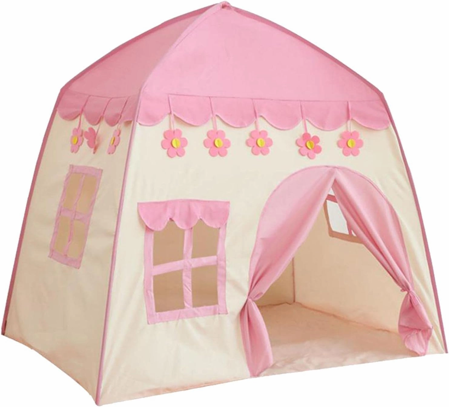 Kids Play Tent Indoor Pretend Toy Castle Tents for Baby | Portable Princess Playhouse Outdoor Indoor Picnic Games | 51x39x51in Large Space | Great for Girls - Pink, 130x100x130cm