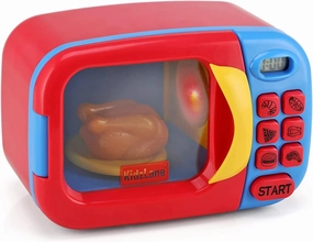 Kidzlane Toy Microwave | Play Kitchen Oven for Kids and Toddlers | Pretend Cooking Playset Accessories for Girls and Boys
