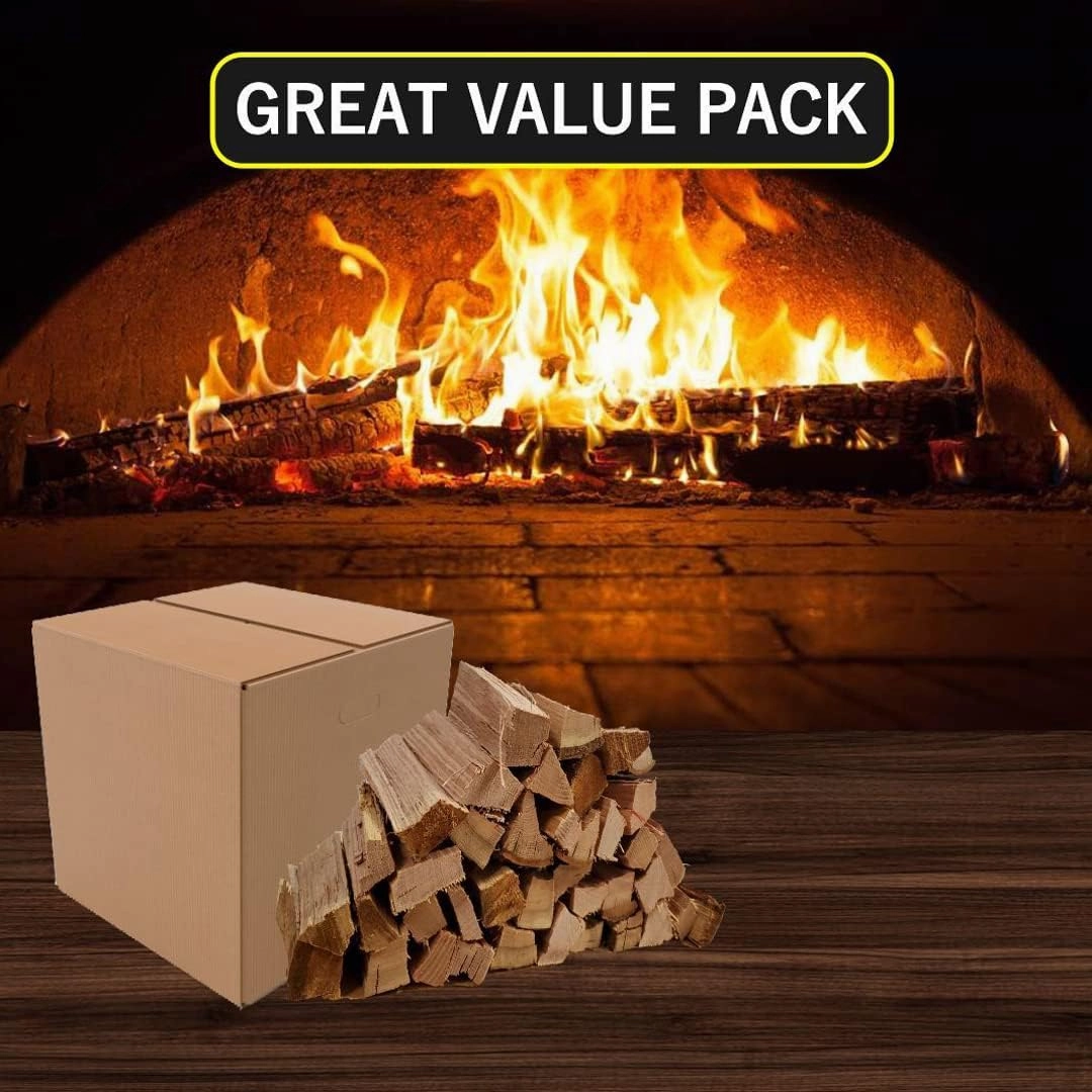 Kiln Dried Pizza Oven Cooking Logs, Approx 12 lbs, Wood Logs for Pizza Ovens, Grills and Smokers, Solo Stove Mesa XL, Oak~ 6 Inch Mini Log, Product of USA (790 Cubic Inches)