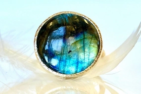Labradorite Cocktail Ring