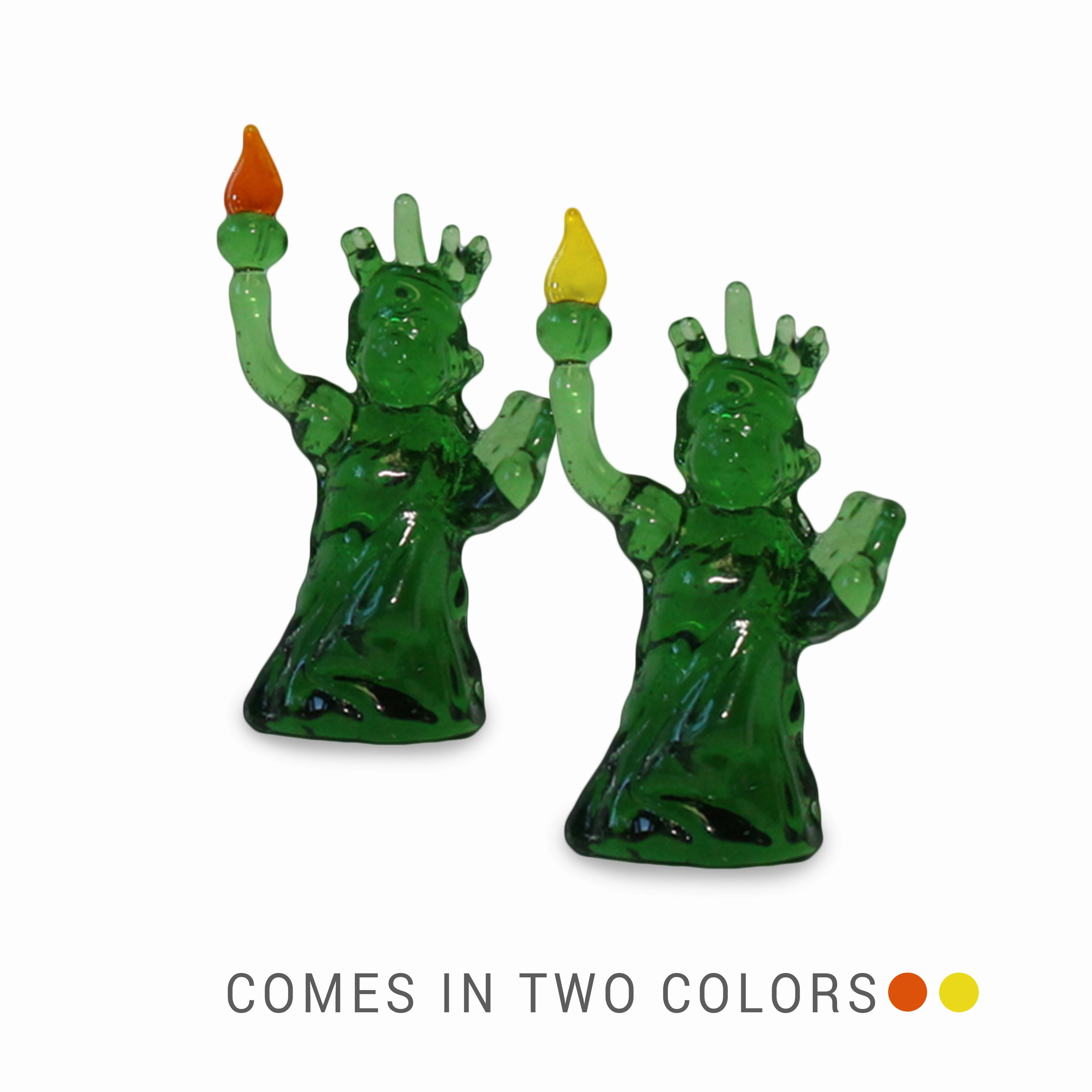 LADY the Statue of Liberty Collectible Miniature Glass Figurine in Tynies Collector's Frame