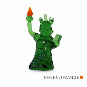 LADY the Statue of Liberty Collectible Miniature Glass Figurine in Tynies Collector's Frame