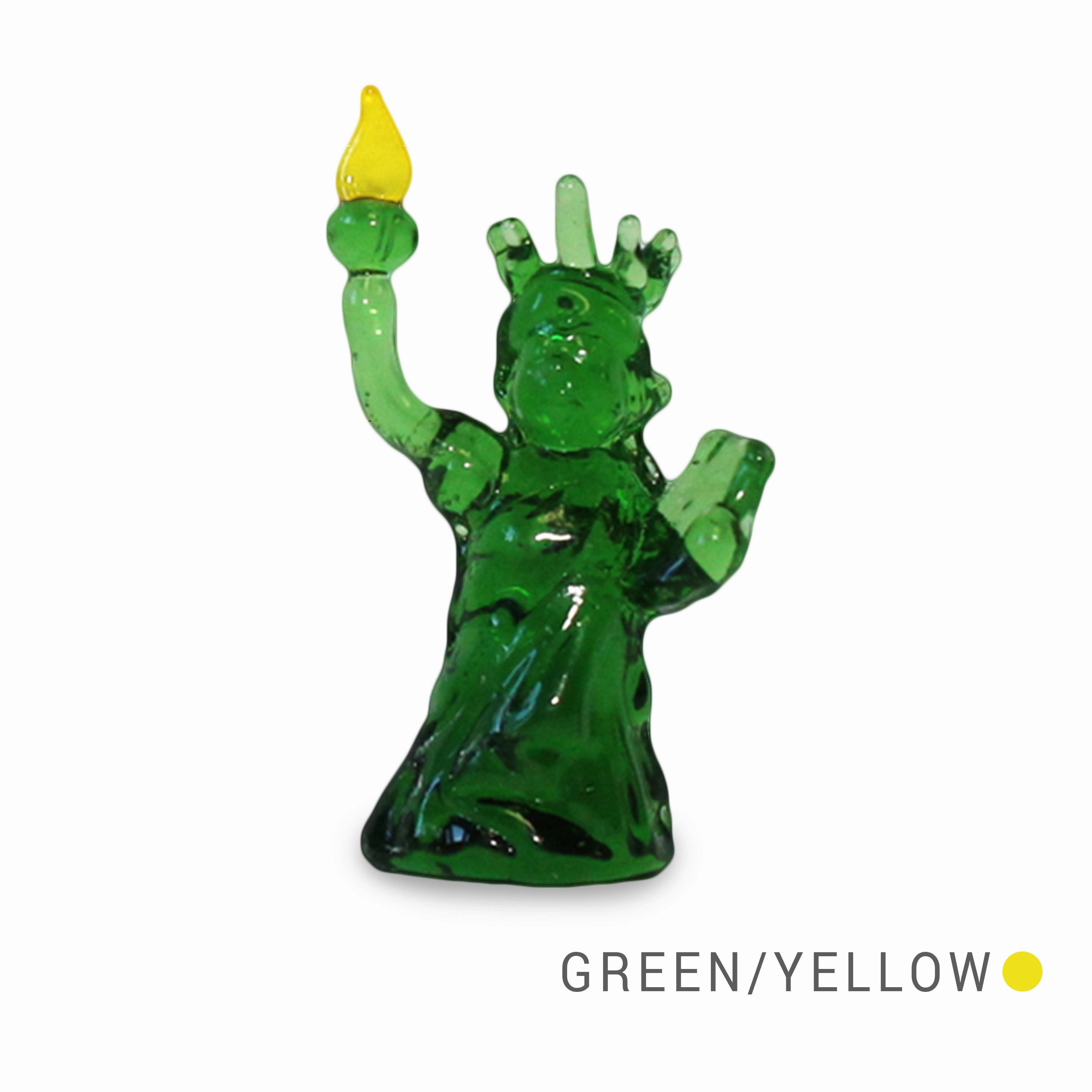 LADY the Statue of Liberty Collectible Miniature Glass Figurine in Tynies Collector's Frame